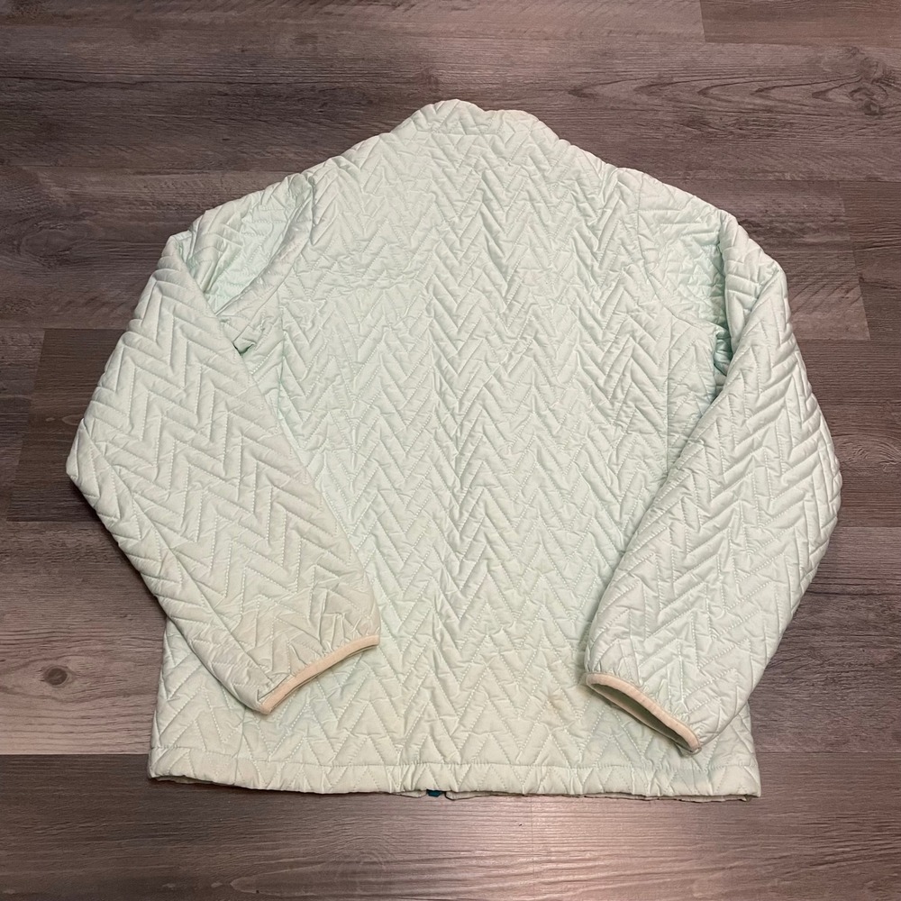 Patagonia Girls Nano Puff Chevron Quilted Jacket Mint Green XXL 16-18 65545FA13 - Picture 5 of 6